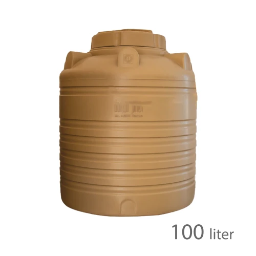 خزان مياة العامر عمودي  100 جالون بني 3 طبقات